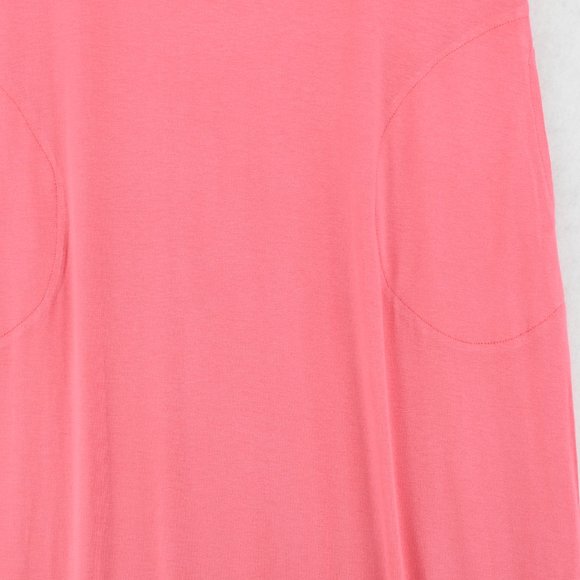 INKIVY Women Pink Soft Jersey Double V-Neck Side Seam Pockets Maxi Nightgown L - Picture 5 of 9